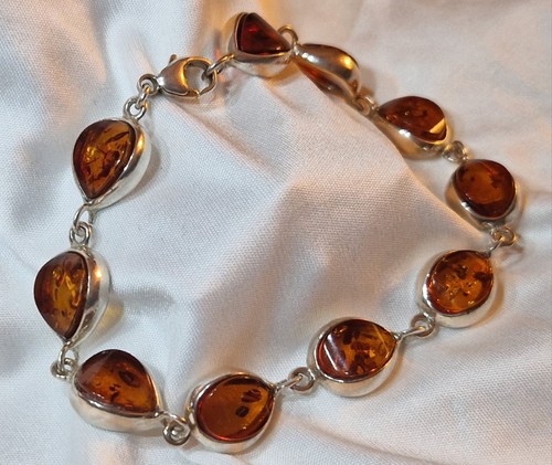 Massives bernstein armband - massives, •
